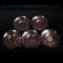 Japanese cup holder Japanese tea set pure copper Mallet from Pine Bamboo Plum three friends copper cup holder five customers
