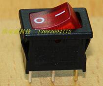 Small boat type switch RL3-3 power switch RLEIL rocker switch three pin red 220V with light single AC