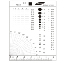  Samsung stain card Seiko dot line gauge Film ruler comparison card Stain gauge Defect point gauge inspection control card