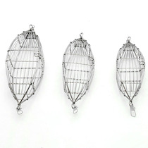 Olive Type Antarctic Shrimp Cage Yellow Chicken Coop South Oil West Sand Sea Fishing Bottom Fishing Boat Fishing Shrimp Brick with stainless steel Nest Bait Cage