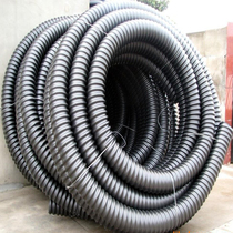 PVC gray reinforced ventilation pipe Rubber hose Vacuum dust telescopic pipe Smoke pipe diameter 3 inches 4 inches 6 inches