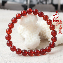 Natural orange red garnet bracelet to send girlfriend Crystal gem gift women purple tooth black Garnet
