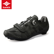 Santic forest guest professional competitive road bike riding lock shoes mens rotating buckle sports bike lock shoes