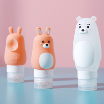 Flip Extrusion Bottle Shampoo Body Wash Lotion Cosmetics Bottling Set Travel Portable Press Small Empty Bottle