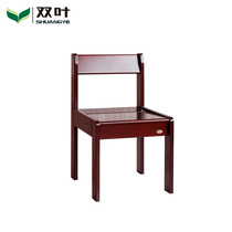 Double Leaf View Series Solid Wood Dining Chair Red Oak Family Seat Full Solid Wood Chair Solid Wood Furniture