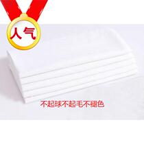 Bleached color blue light polyester cotton twill thick polyester card doctors clothing fabric plain weave silk work clothes white coat fabric