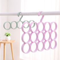 Simple Nordic style porous creative 15-ring multifunctional ring towel rack towel rack tie belt rack belt storage rack