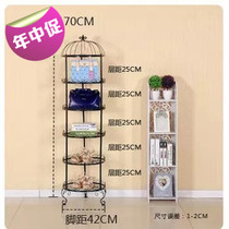  Clothing store multi-layer floor rack shelf Five-layer rack Bag rack Shoe rack Window display rack Floor rack shelf