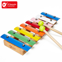 Can come to Sai wooden percussion piano infant eight-tone xylophone baby music toy hand knock wooden instrument 1-3 years old