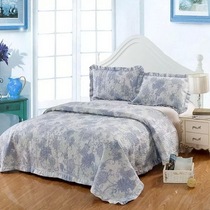 Cotton foreign trade double bed cover European style quilted bed sheet Korean quilted quilt 260X240 kang bed bedding three-piece set