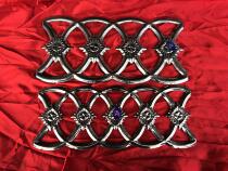 Stainless steel decorative accessories door window flower accessories stainless steel punch embossing 3150 connecting flower