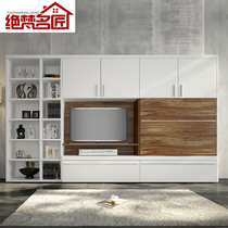 Modern minimalist TV cabinet custom combination TV wall locker custom partition living room furniture custom new products