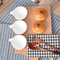 Japanese solid color creative ceramic sauce dish small dish butterfly soy sauce vinegar dish small bowl flavor dish home gift decoration tableware