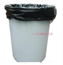 Large garbage bag thickened black flat mouth hotel property factory sanitation commercial household