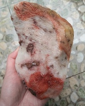 Ning Qiang Coral Jade Jade Raw Stone Stamp Material Engraving Material Snowflake Grain Coarse Grain Red White Flutter (2 Electing W)