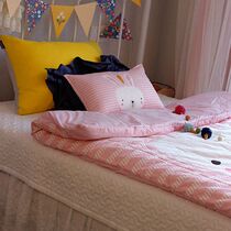 Korean super cute lion three-dimensional cartoon quilted thickened childrens quilt cover 2-piece crib quilt cover + pillowcase