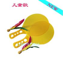 Hot sale childrens badminton racket color PVC board feather environmental protection three hair racket 1 pay 4 balls durable