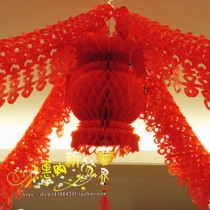 Wedding supplies flower wedding marriage room Garland new arrangement decoration xi zi la hua qiu pull if ribbons