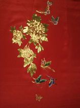 Hand embroidery seed embroidery silk thread embroidery Su embroidery to sample custom seed embroidery plate gold embroidery