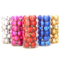 Christmas Light ball Christmas decorations Christmas Christmas Ball Matt hanging decoration Bright light ball 24 bucket balls