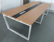 Hangzhou office furniture large and small conference table steel frame negotiation table reception table fashion modern minimalist conference table
