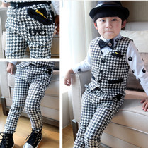 2019 spring new childrens clothing Korean fashion casual vest trousers two-piece small suit boy suit