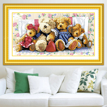 New 5D Diamond painting full of diamond embroidered cartoon cute sticker cross stitch bear living room bedroom children masonry painting