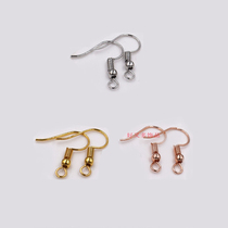 Plated American imported 14K gold diy handmade jewelry ear hook earrings adhesive hook accessories material ear hook hook ear hook