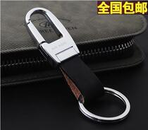 Mens waist hanging trousers waist real cowhide keychain belt detachable car key chain ring creative fashion gift