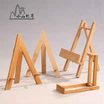 Show Rack Pu-erh Tea Rack Tea Cake Rack Bracket Tetto Seven Subpie Rack Bamboo Three Feet Triangular Small Wooden Shelf