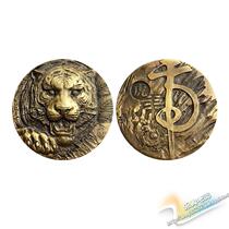 Shanghai Mint 12 Zodiac Animal Head of the Year of the Tiger Bronze Chapter Luo Yonghui Series High Relief Tiger Bronze Medal