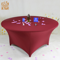 Table cover cover round fabric modern simple home banquet wedding table cover tablecloth cover set 1 5 meters customized