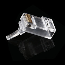 Super six types of crystal head unshielded network cable Amprj45 crystal head AMP connector Gigabit 8-core CAT6