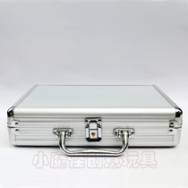 High grade silver 200 chip aluminum box 200 yards dice flower chip box chip holder aluminum alloy edging