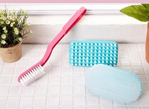 South Korea imported shoe brush long handle cleaning brush sports shoe brush multi-purpose replaceable board brush hard hair household plastic