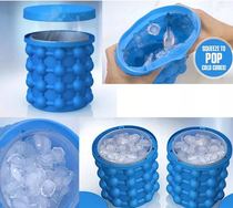 Silicone Plastic Quick Insulation Ice Maker Frozen Ice Wine Artifact Silicone Ice Bucket Round