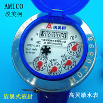 Direct sales 4 points Ningbo Amico high sensitive anti-drip water meter rental room rotor horizontal installation LXSYE2