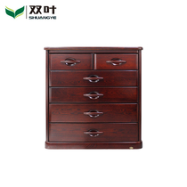 Double leaf furniture solid wood Chinese modern atmospheric storage finishing bedroom cabinet
