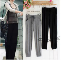Spring Summer Thin Women Loose Plus Size Yoga Pants Sports Harlem Pants Pregnant Dance Pants Modal Casual Pants