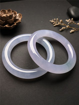 Ice Natural violet jade bracelet children jade bracelet Myanmar jade bracelet old pit with certificate