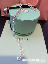 European light luxury brand TOUS peach bear simple hipster classic hollow bear 925 sterling silver bracelet female