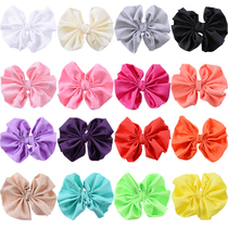 Full 11cm large chiffon fabric bow tie bow flower diy shoes flower hat flower Flower holding flower