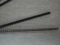 Round hole Seat 2 54MM pitch single row female round hole seat 1*40p all copper half Gold straight pin socket