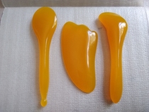 Resin beeswax plucked bar facial scraping board set facial point pen Meridian comb comb Meridian stick eye massage stick
