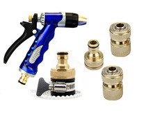 Hailan water gun full copper joint four-piece household high pressure water gun set car wash water gun car wash supplies gifts