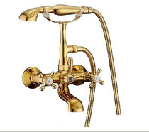 Original German bathtub shower faucet set all copper into the wall Imperial Concubine telephone shower lead-free