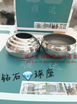 201 Diamond Ball Seat Stainless Steel column Decorative Round Ball Base Accessories Balustrade Soldered Ball Base Fixed Base