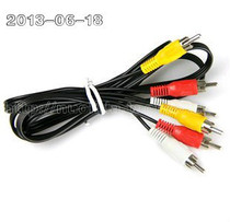 Av line audio cable video line red yellow and white lotus line 1 5 M 6 head line cable TV bulk
