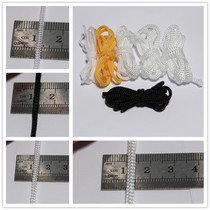 2 3 4mm white nylon drawstring hanging flag rope braided closing cord polypropylene thread