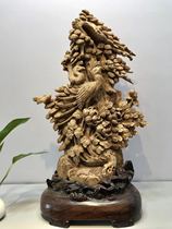 Indonesia Brunei Dalakan Alpine high-oil old material agarwood root carving ornaments wood carving landscape figures blossom rich